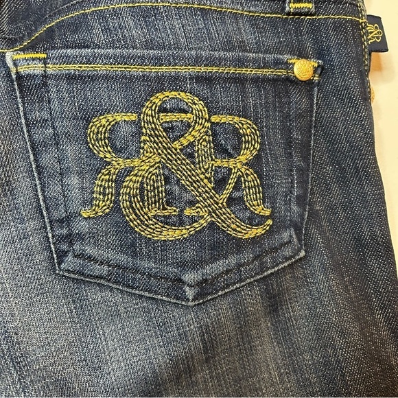 Rock & Republic low rise straight jeans - dark wash - no size tag - Picture 5 of 8